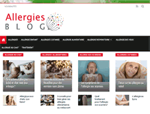 Tablet Screenshot of allergies-blog.com